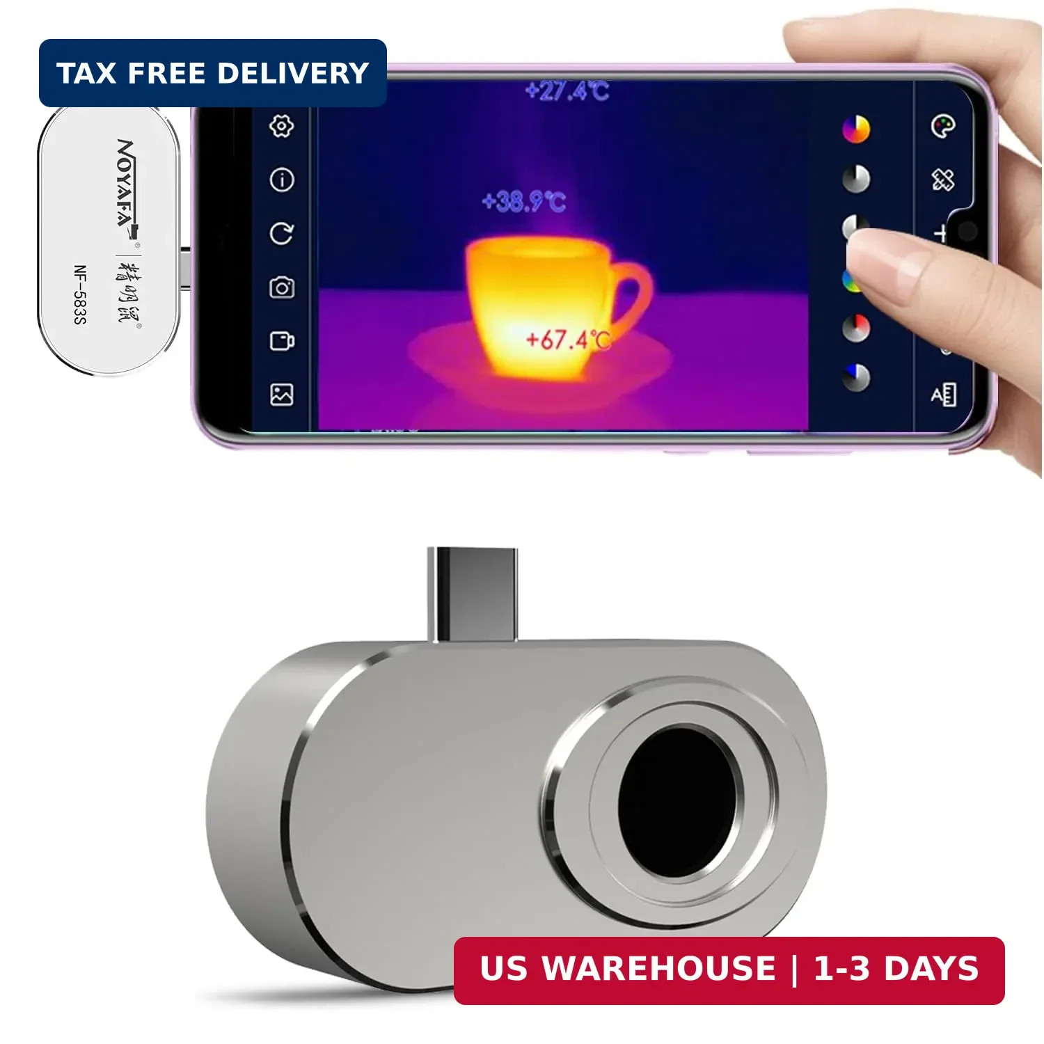 NOYAFA NF-583S Thermal Camera Android, Support Video Recording