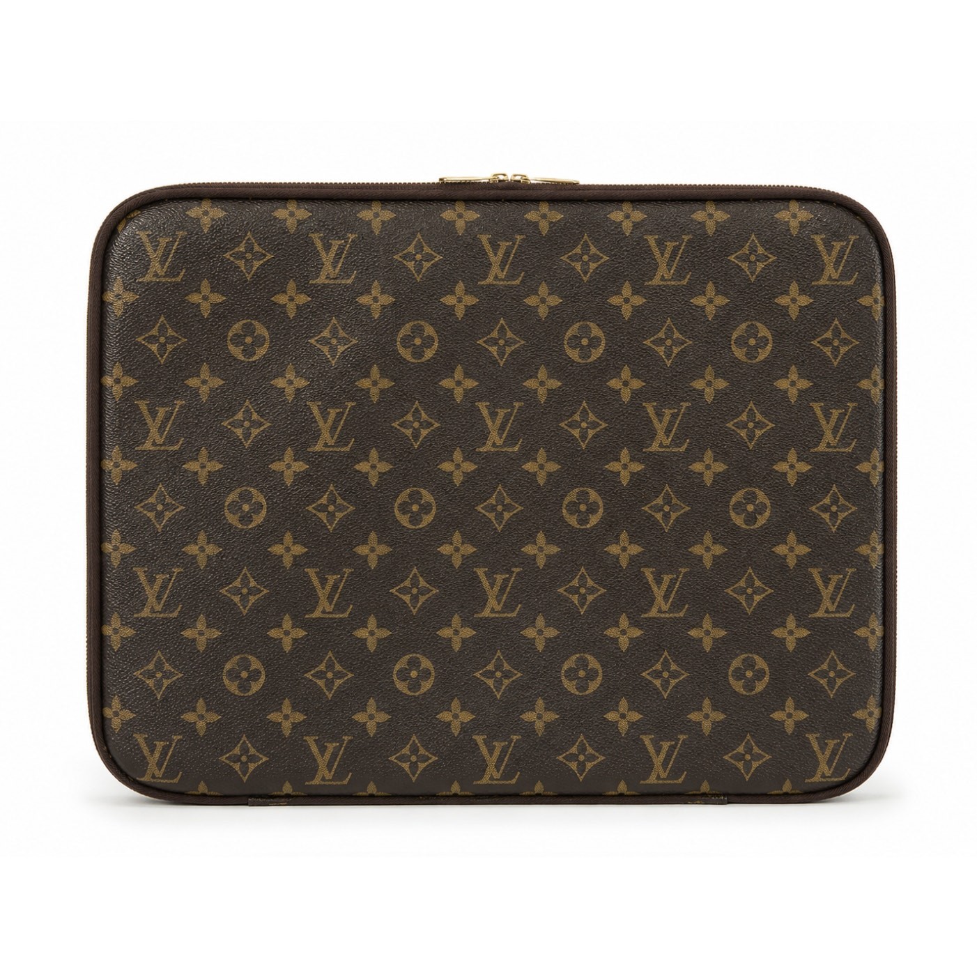 LOUIS VUITTON Monogram 15" Laptop Sleeve Brown Classic $1060