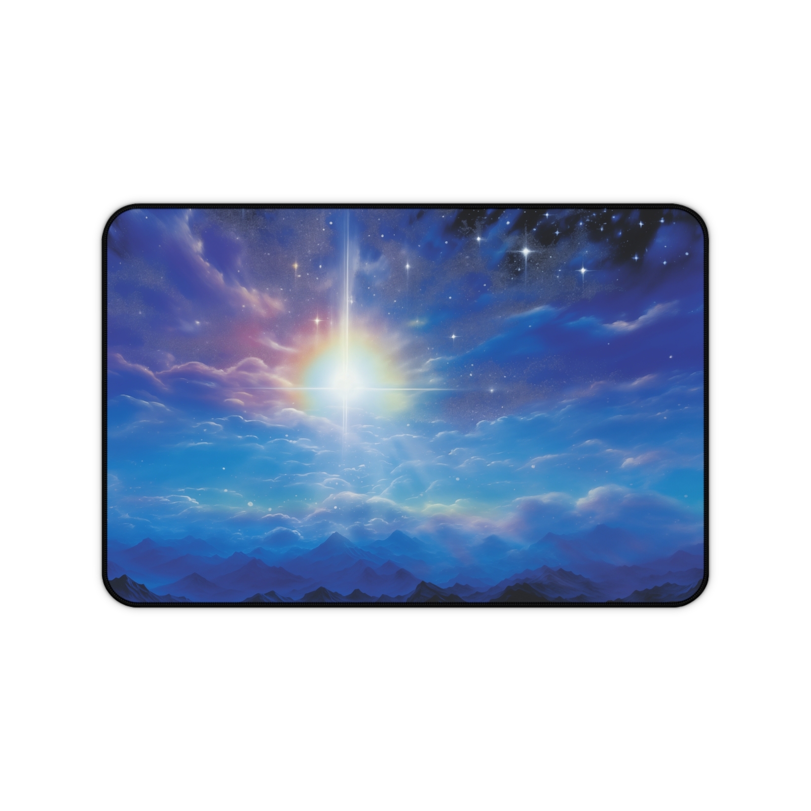 Blue Aesthetic Mouse Pad, Abstract Desk Mat, Large XL Deskmat, Gaming Mouse Pad 