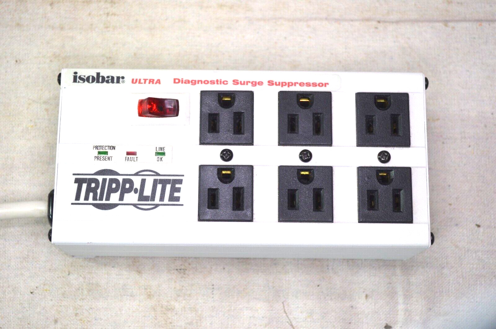 Isobar Tripp Lite Ultra Diagnostic Surge Protector 6 Outlets Tested Works