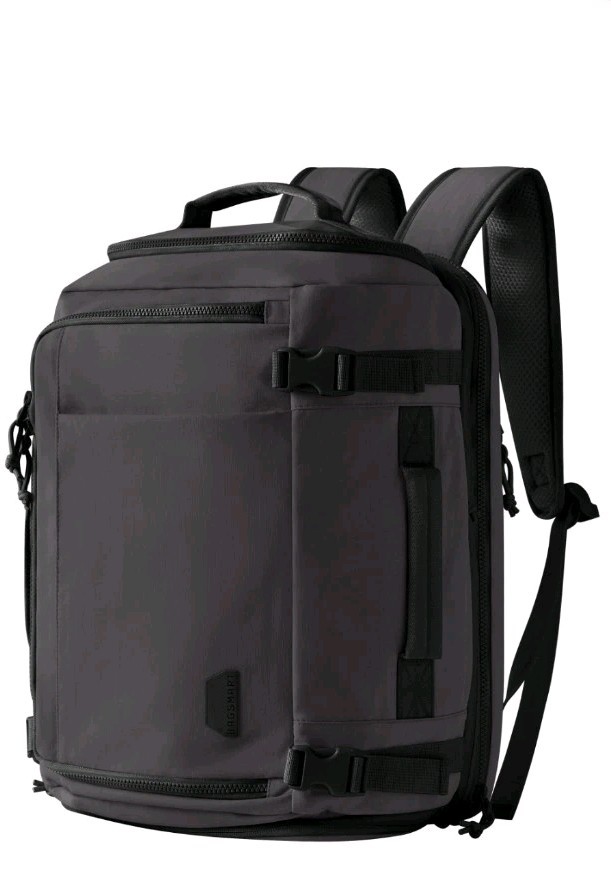 BAGSMART Blast 38L Expandable Travel Backpack Gray Carry-On Laptop NWT