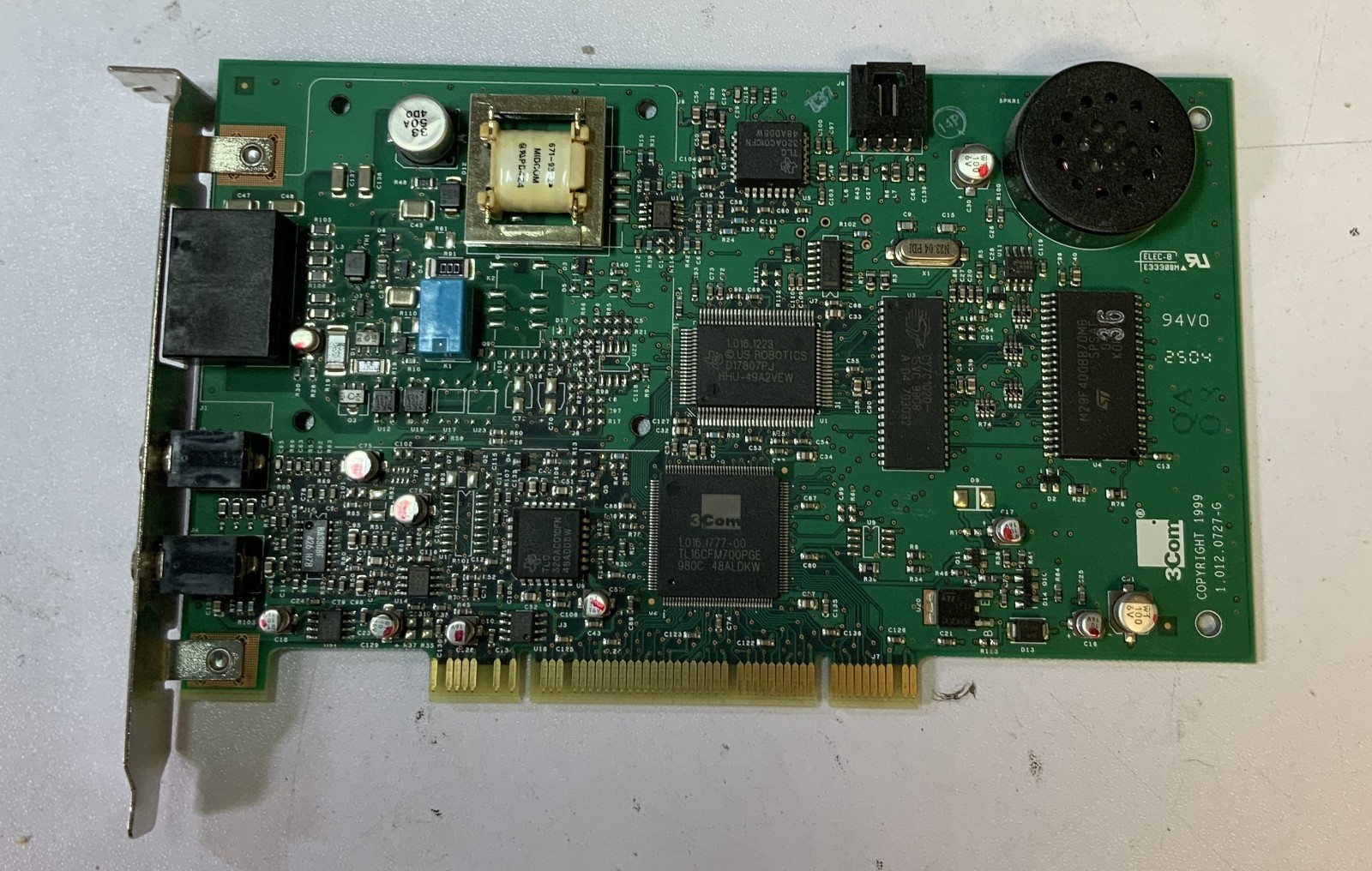 3Com 0727/3CP2976-OEM USR 56Kbps Voice PCI Modem Card "Q6E"