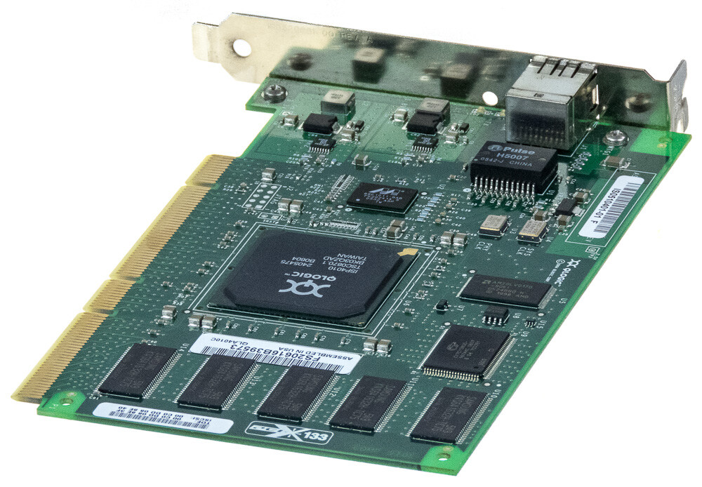 NETWORK CARD QLOGIC SANBLADE QLA4010C ETHERNET RJ-45 1Gbps PCI-X 