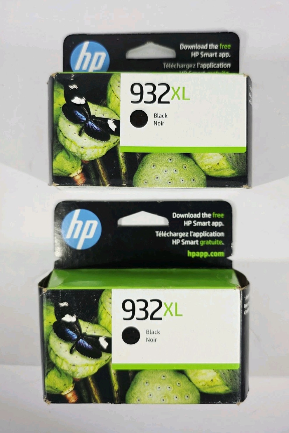 2x Genuine HP 932XL Black Ink Cartridges for HP Exp: 01/2025  Sealed 