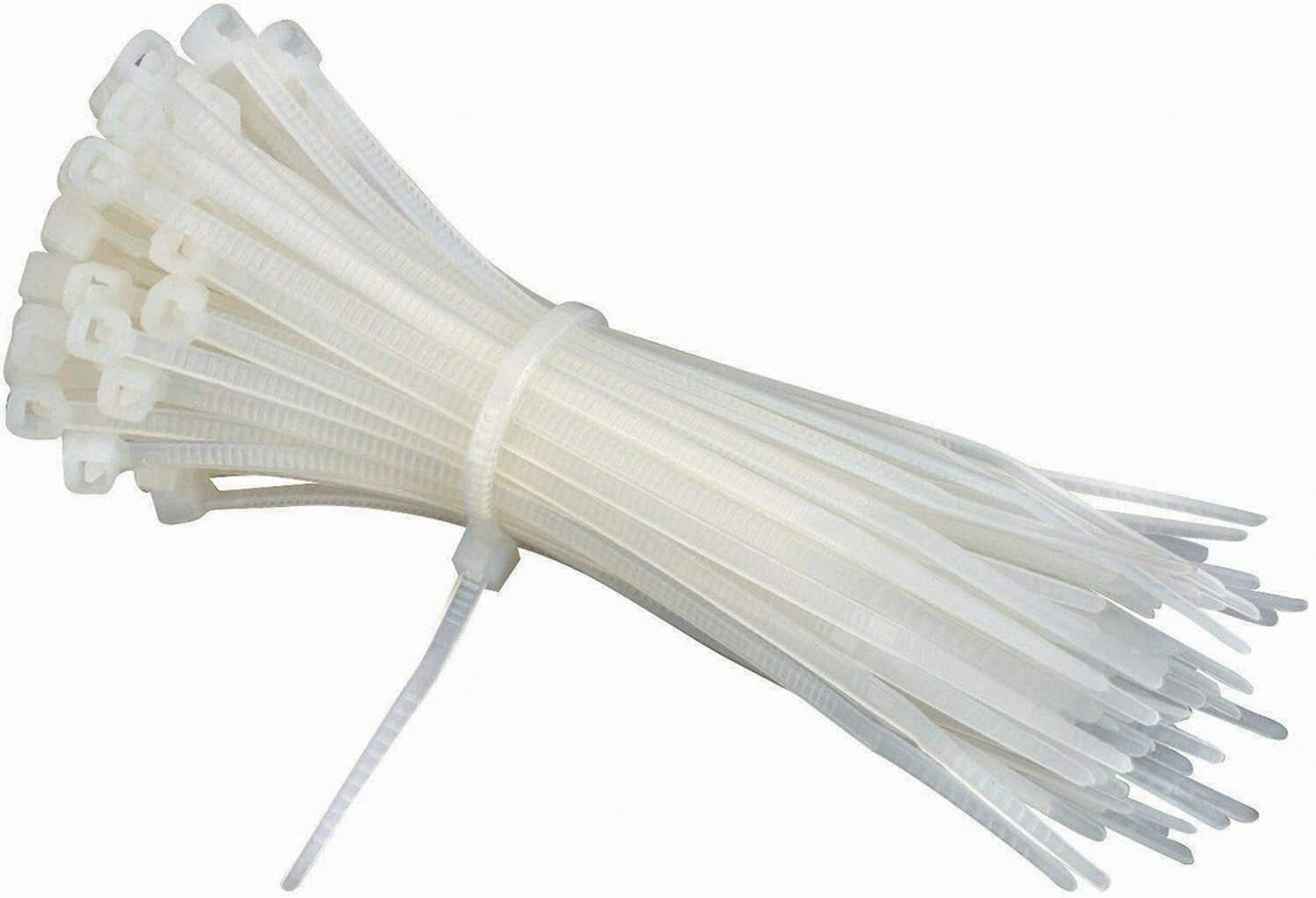 (1000) Clear 6" Inch Nylon Cable Wire Wrap Zip Ties 18 LBS UV Resistant - USA