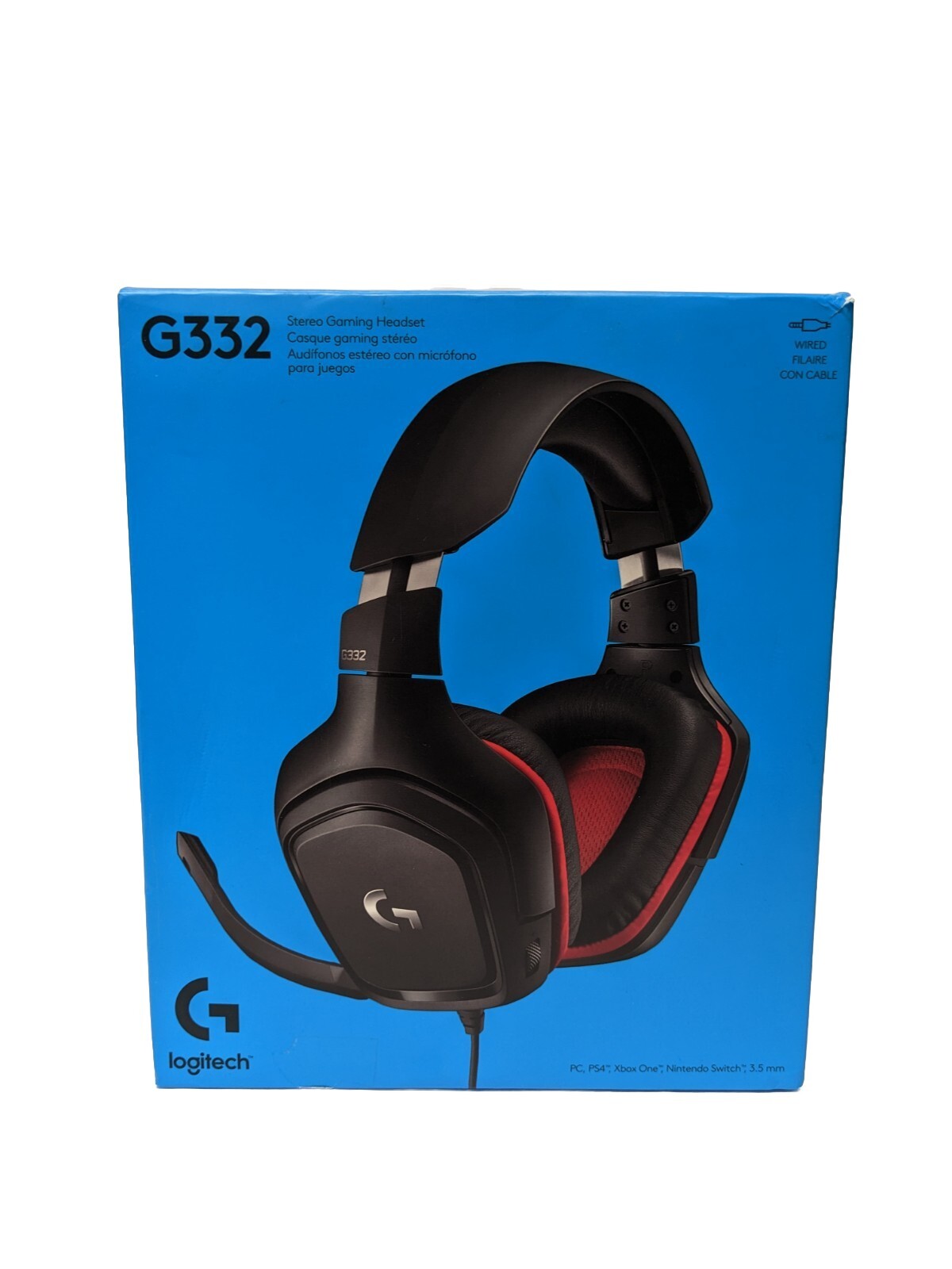 Logitech G332 Stereo Gaming Headset for PC, PS4
