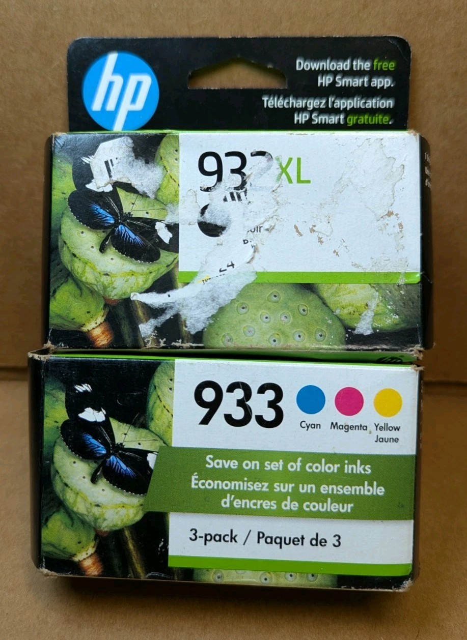 HP 932XL Black & HP 933 Color Ink Set N9H62FN CN053AN N9H56FN