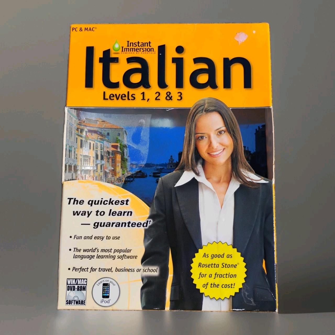 Instant Immersion Italian Language Levels 1-3 DVD For Mac/windows New In Box 