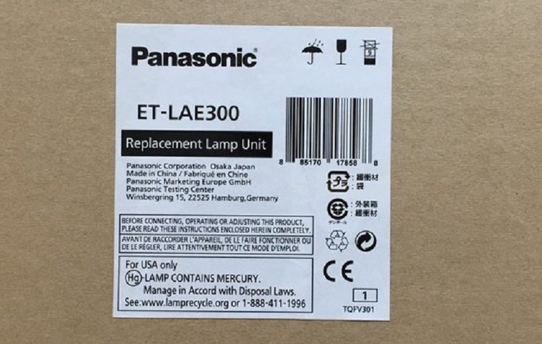 Genuine Original Panasonic ET-LAE300 Projector Lamp PT-EZ580L, PT-EZ770ZLU