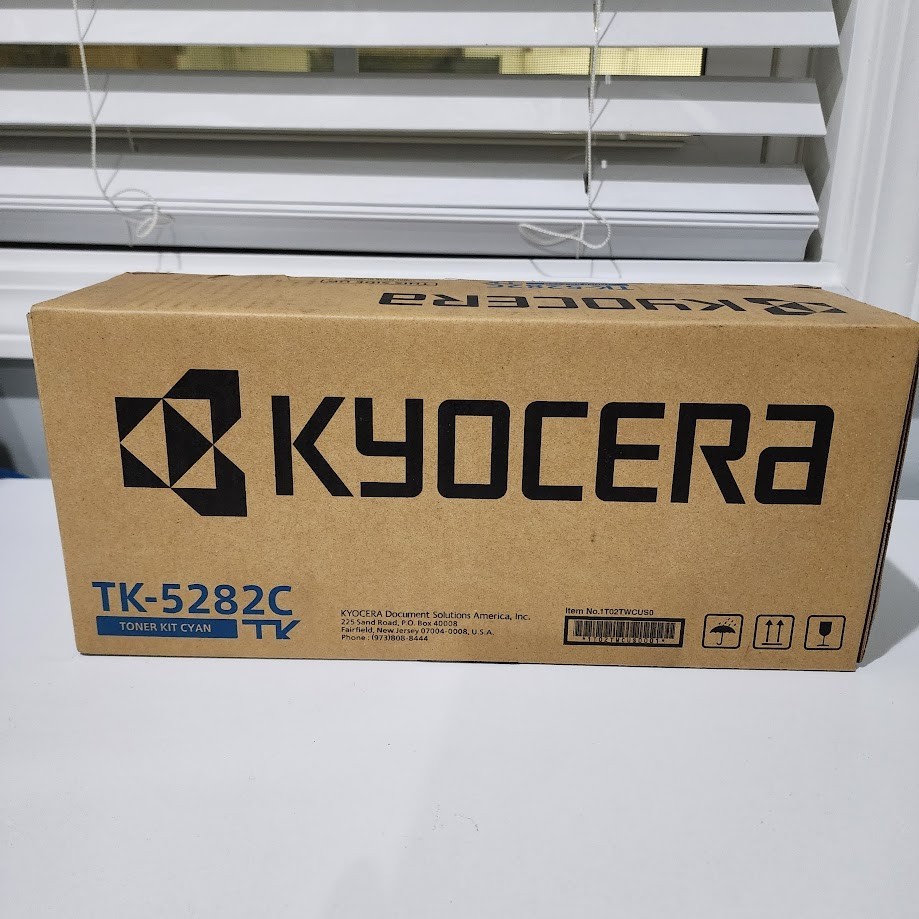 Kyocera TK-5282C Original Toner Cartridge - Cyan 11000 Pages New OEM