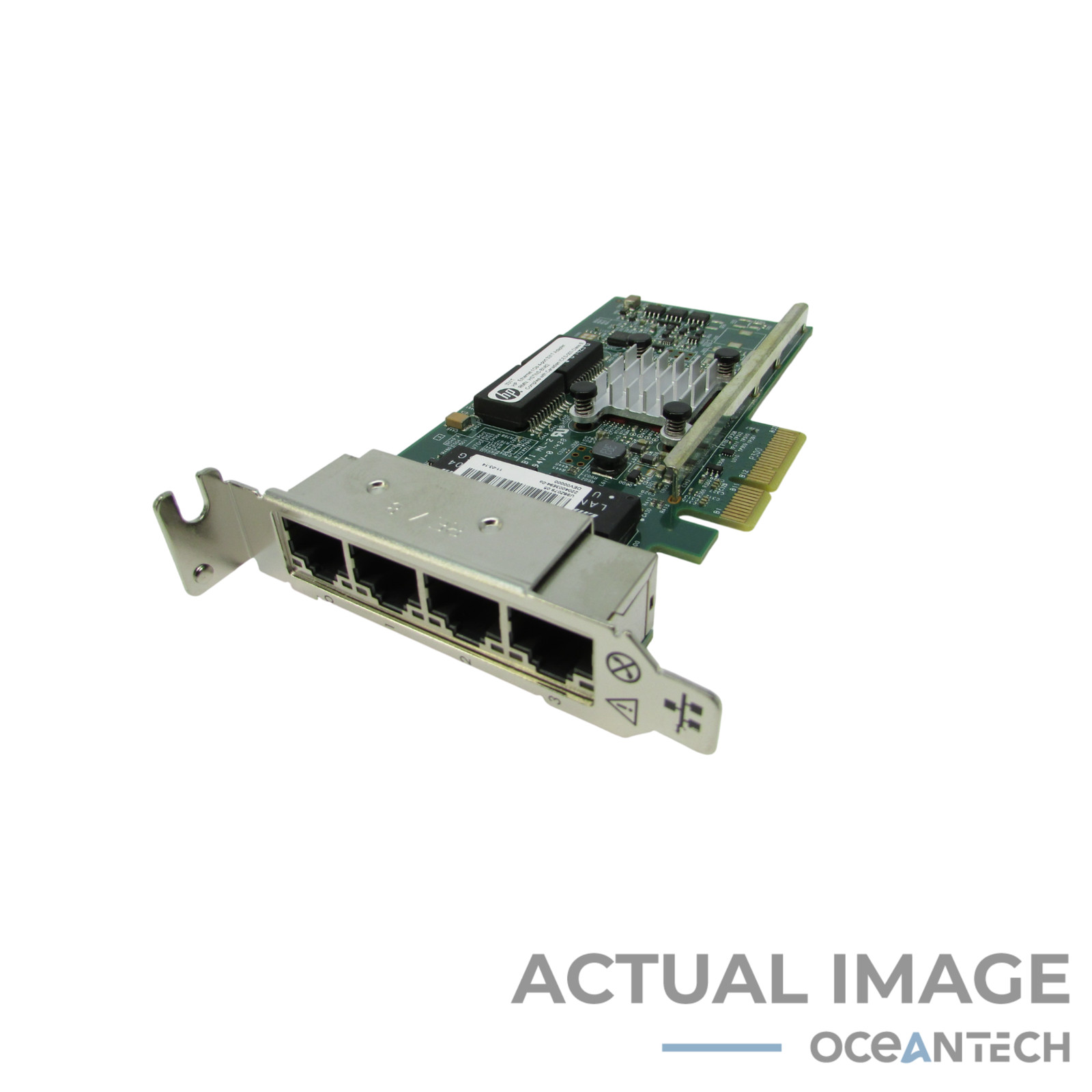 HP 331T PCIe 1Gb 4-Port RJ45 1G Base-T NIC Adapter 649871-001 Low Profile