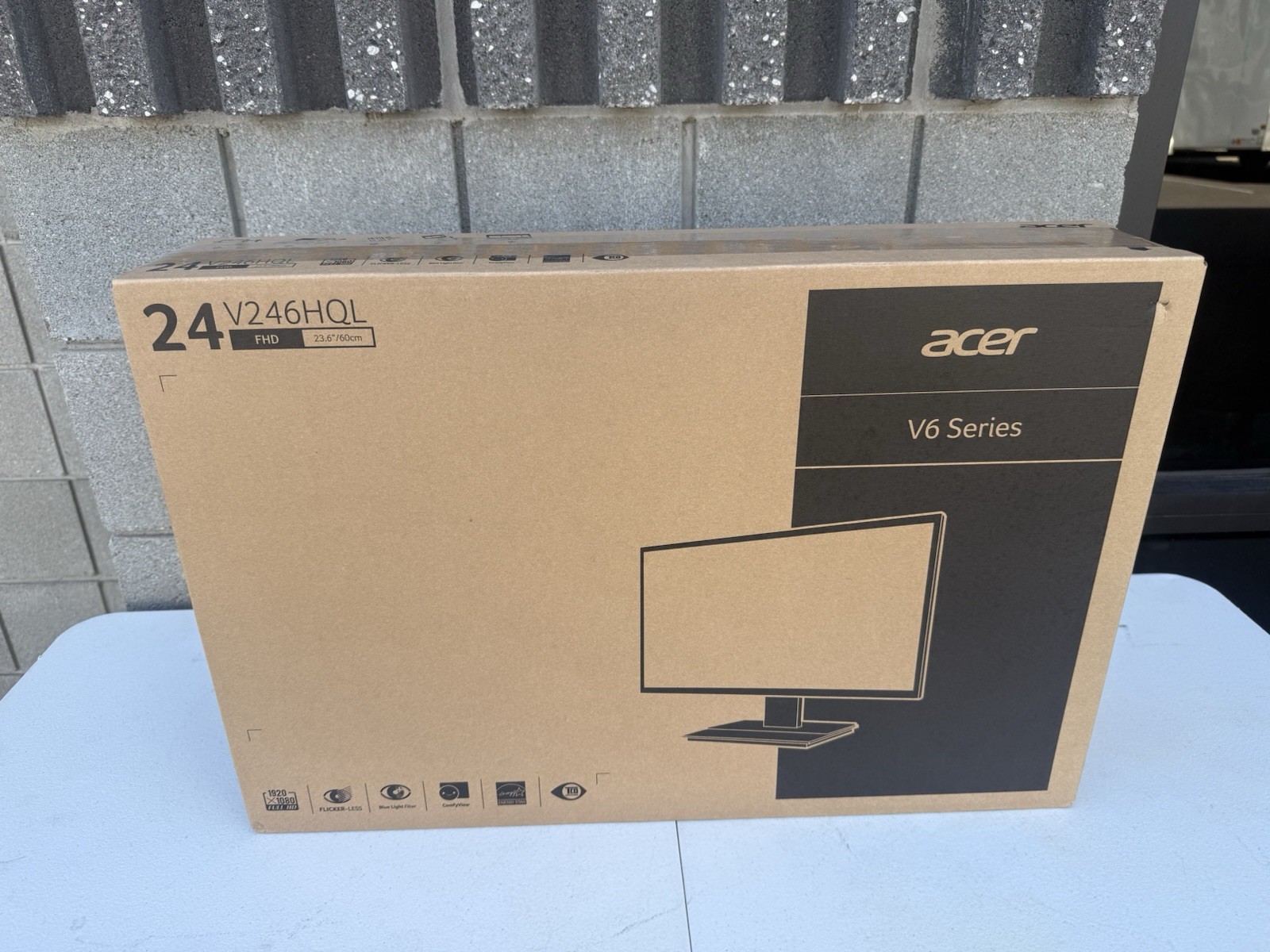 NO HDMI - Acer V6 V246HQL 23.6" VA LED Computer Monitor - UM.UV6AA.001 SEALED