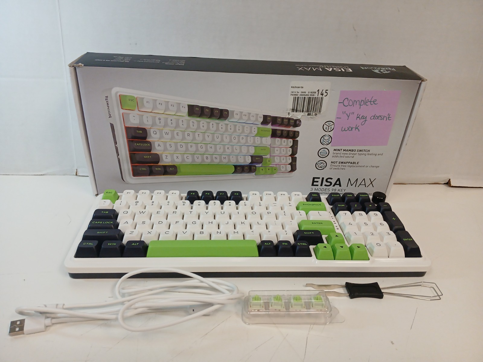Redragon Eisa Max K686 Tri-Mode Hot-Swappable RGB Mechanical Keyboard