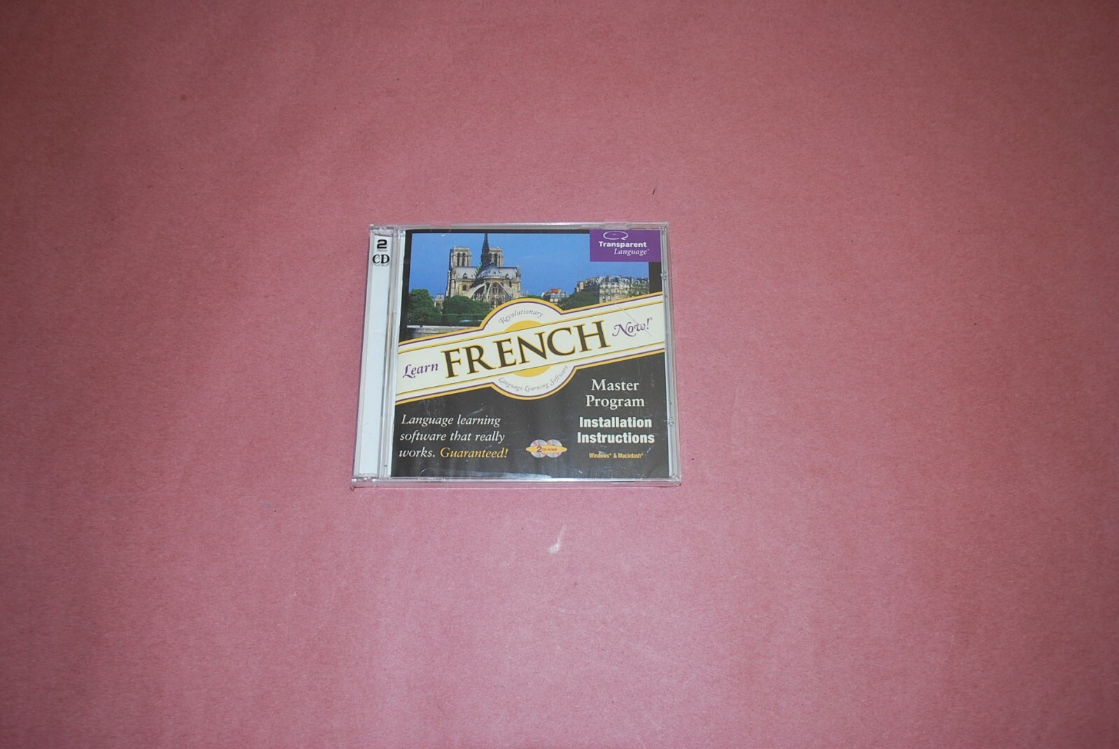 Learn French Now Transparent Language Master Program 2 CD ROM NEW SEALED