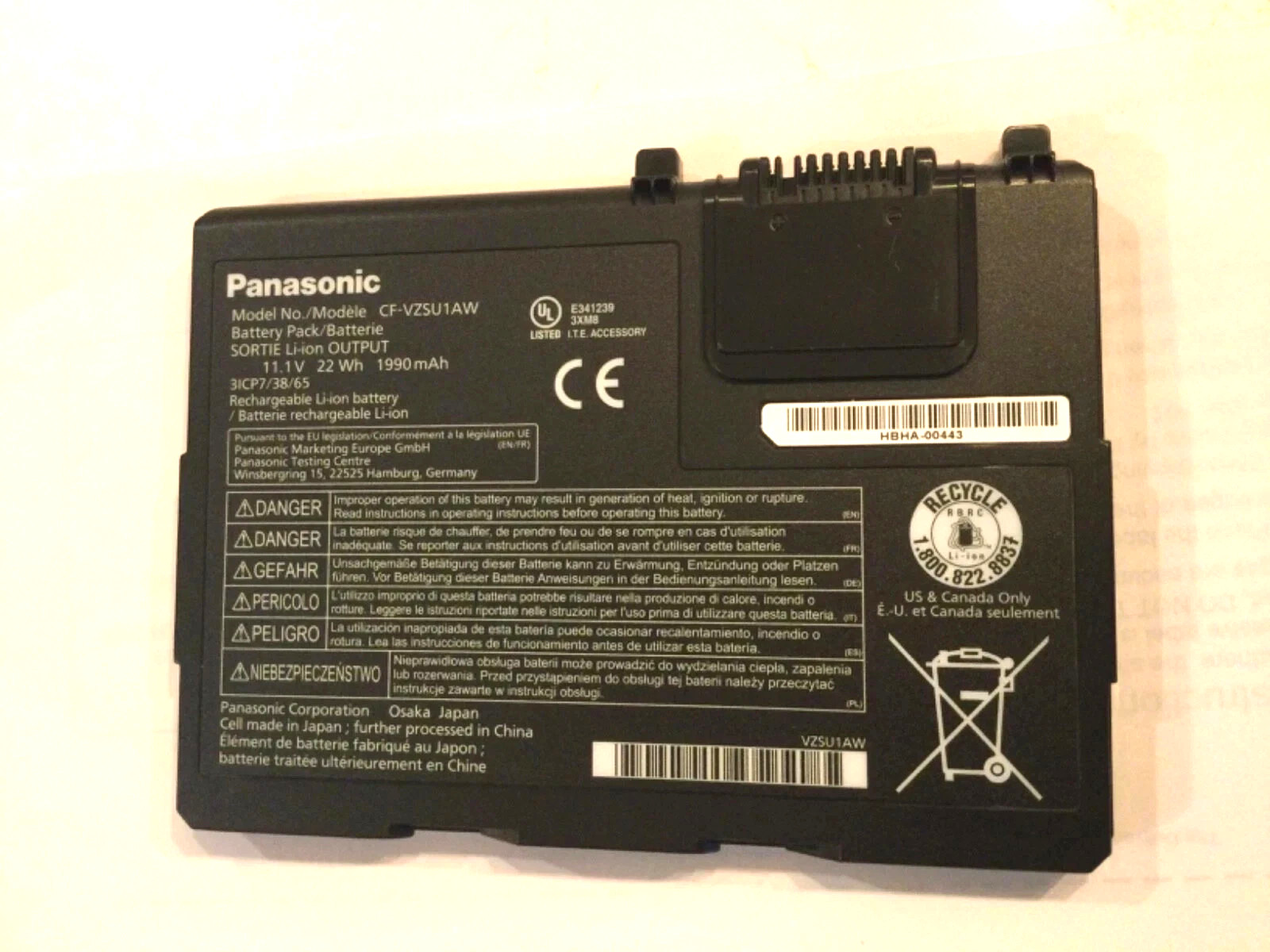 Genuine Panasonic Battery for CF-33 CF-VZSU1AW CF-VZSU1AR CF-VZSU1AJS CF-VZSU1BW