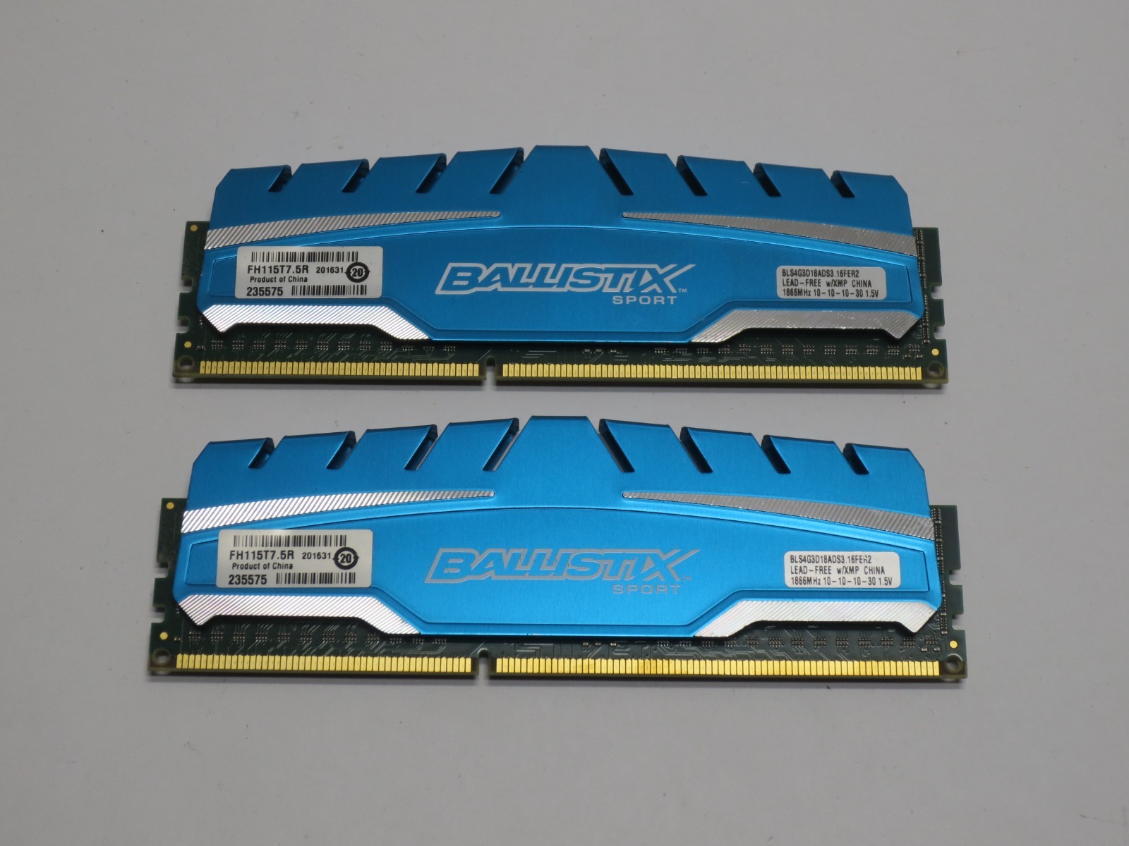 Crucial Ballistix Sport 8GB (2x4GB) PC3-14900 Computer RAM, BLS4G3D18ADS3.16FER2