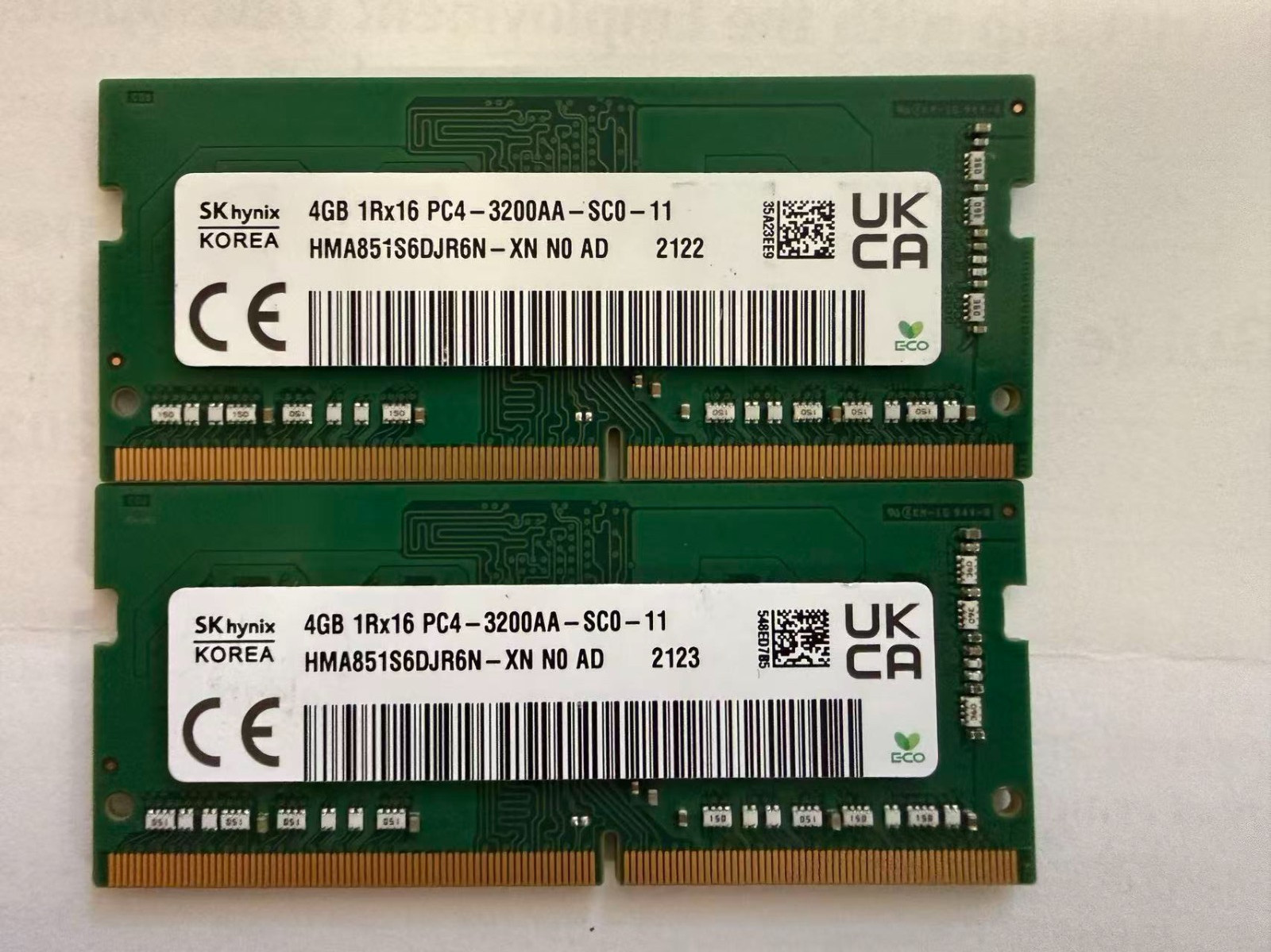 SK hynix so-dimm Memory Ram 8GB (4GB x 2) PC4 DDR4 3200AA for Laptop (OEM)