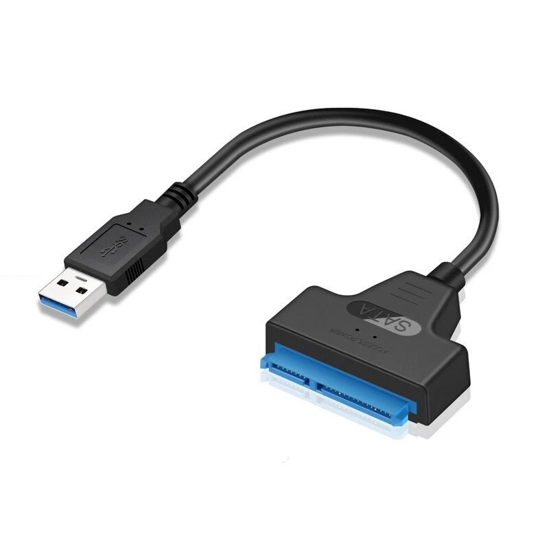USB 3.0 to 2.5" SATA III Hard Drive Adapter Cable to USB3.0 Converter W/ Type-C