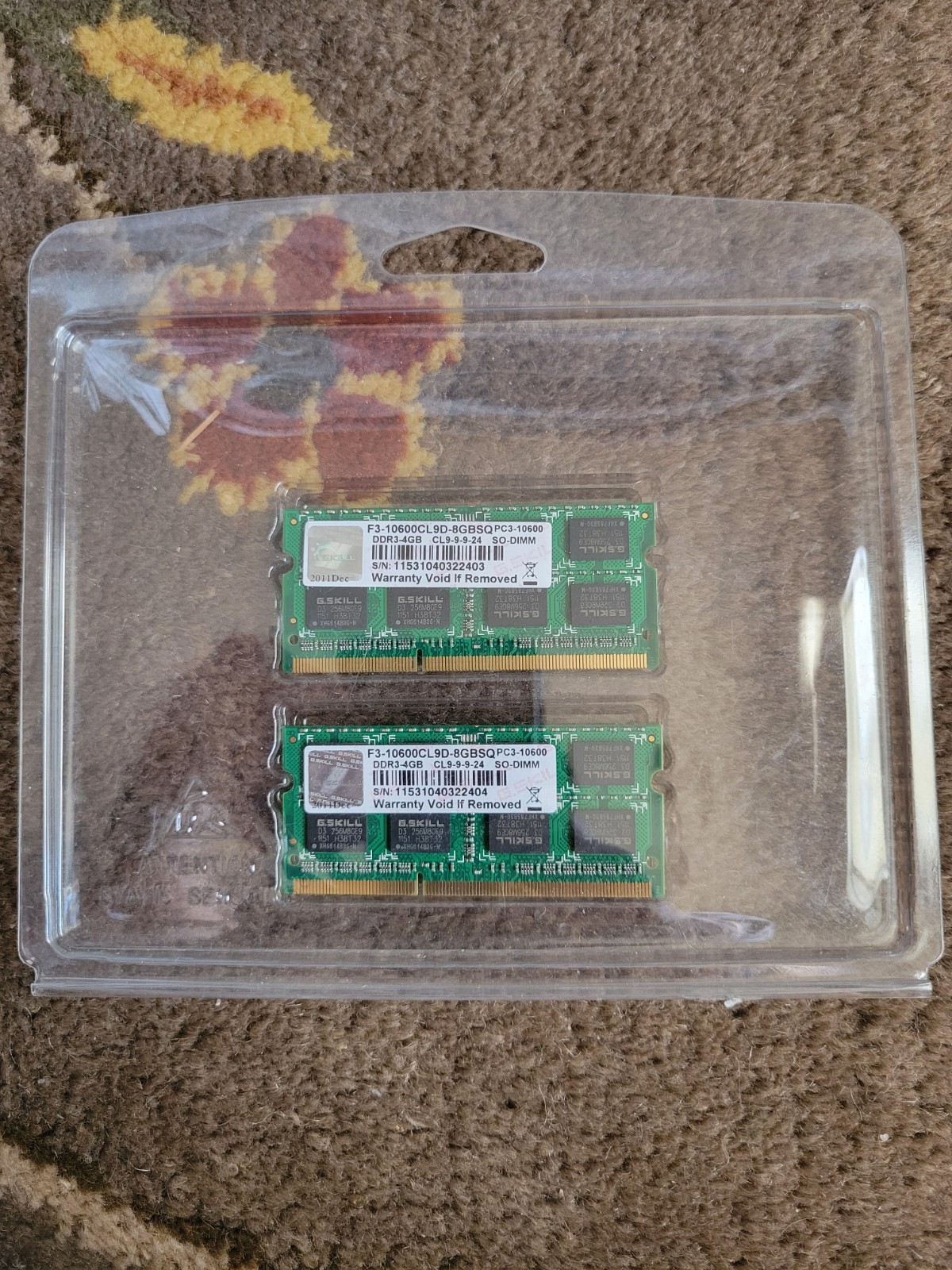 G.SKILL DDR3 4GB SO-DIMM laptop memory ram 2X
