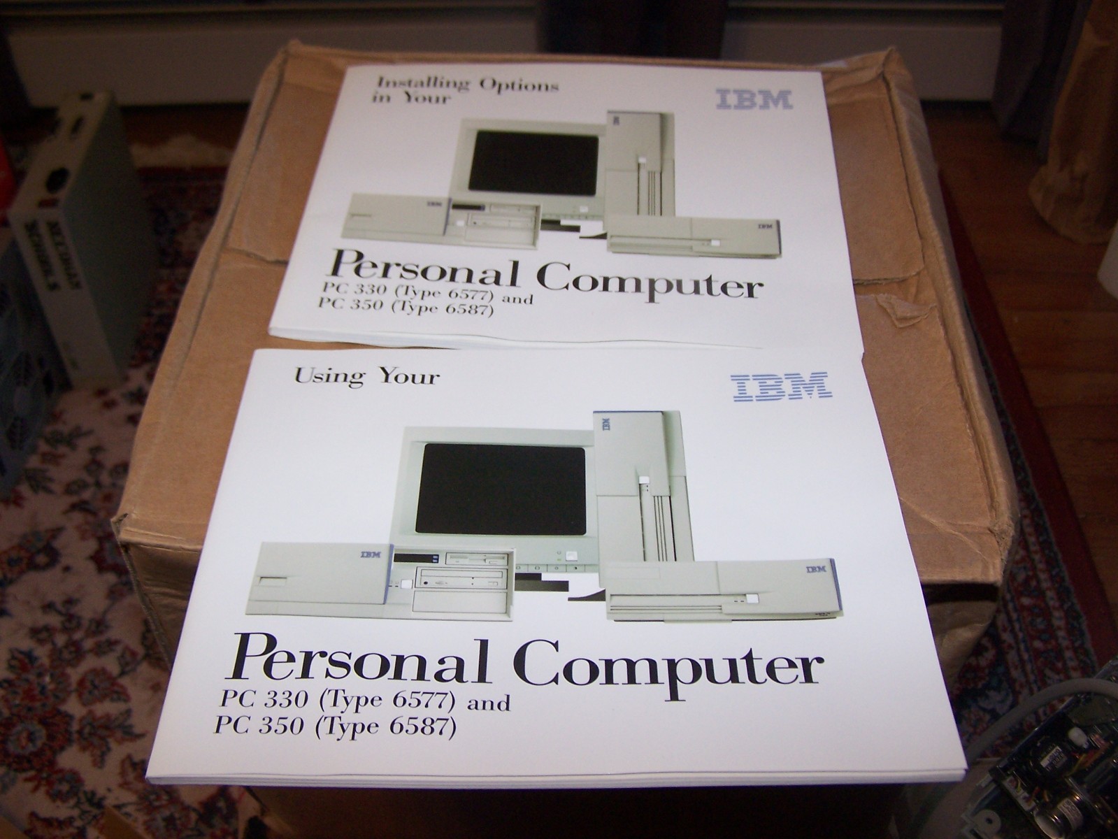 IBM PC 330 and 350 Manuals and Support CD and other materials - #1