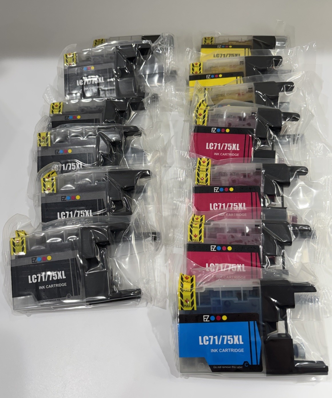 13 X Brother printer ink EZink LC71 /75XL Ink Cartridges 6 Black Y Cyan Magenta