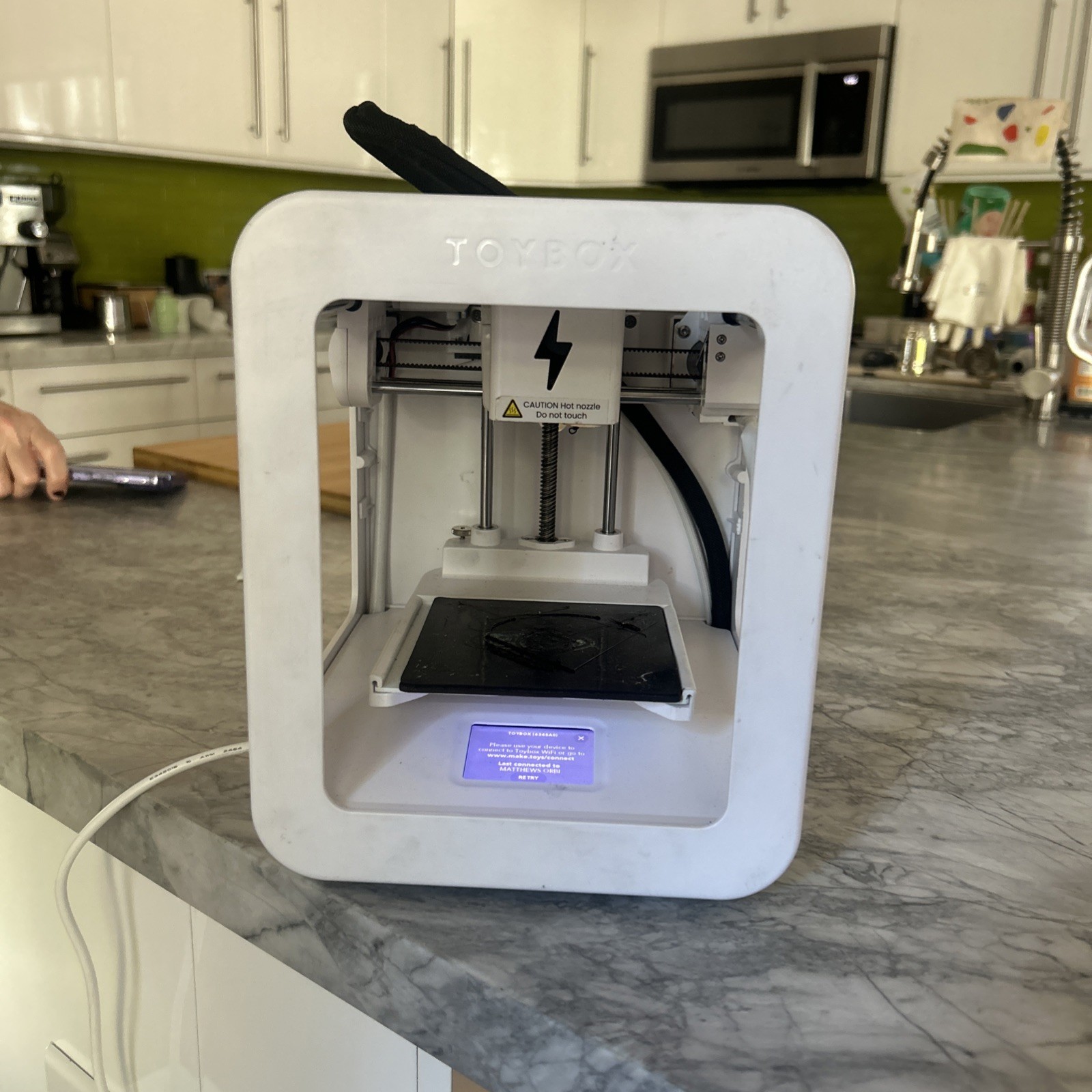 ToyBox Alpha 2 3D Printer White Used- Good/Working Condition