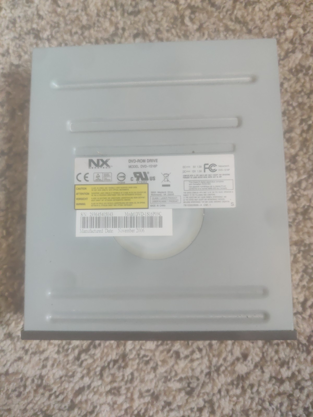 Lite-On LH-20A1S Black SATA CD-RW DVD-RW Disk Drive