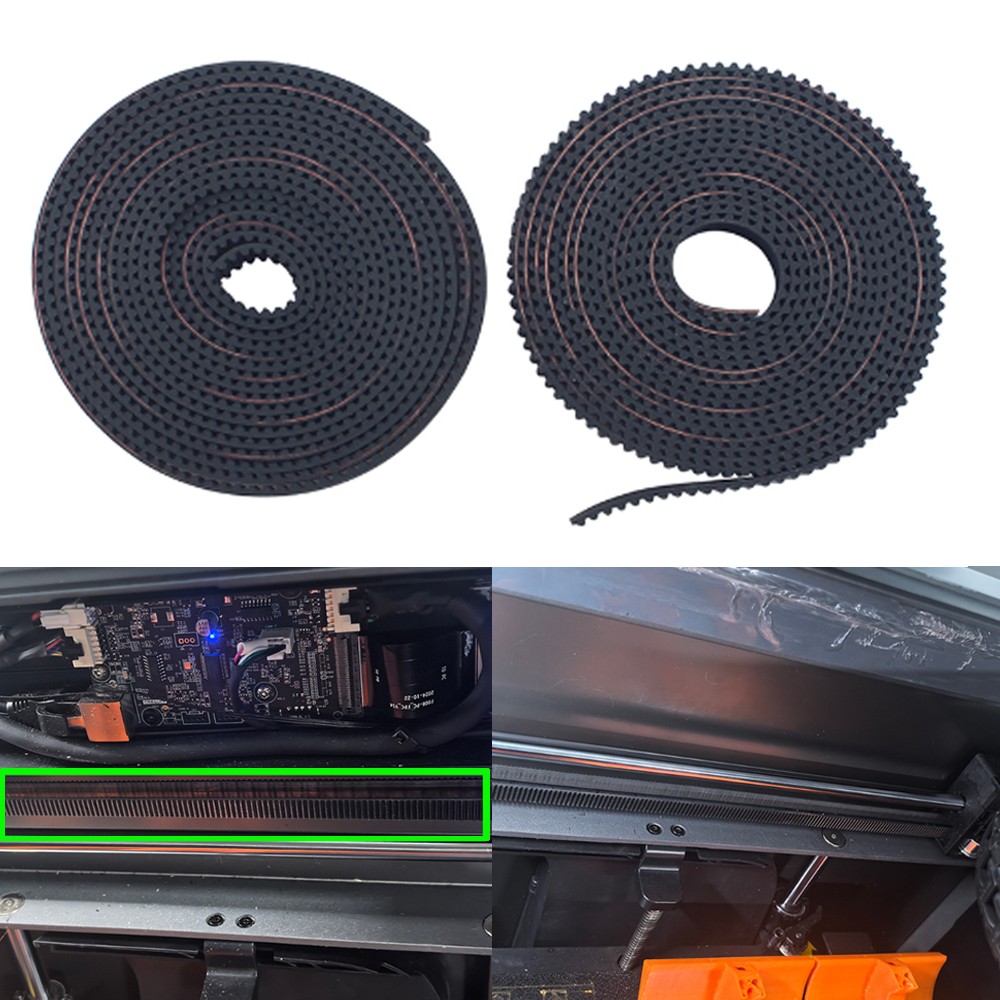 For Creality K2 PLUS 3D Printer XY Axis Anti-slip Rubber Timing Belt Synchronous