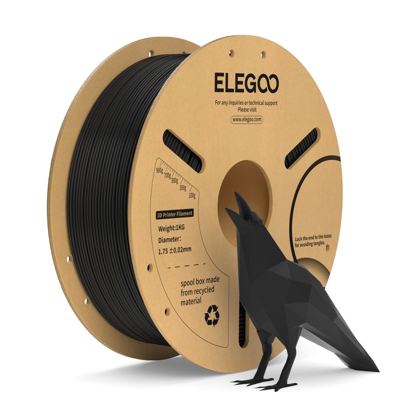 【Buy 6 Get 4 Free,Add 10】ELEGOO PLA+ 3D Printer Filament PLA Plus 1kg 1.75mm