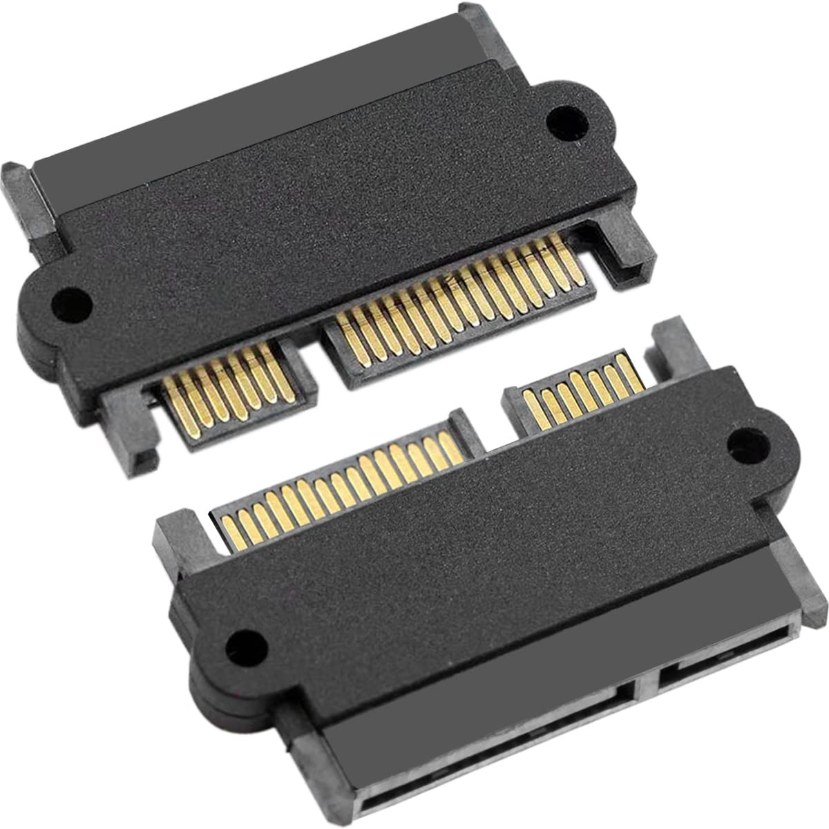 SATA to HDD Adapter, 22 Pin Male to Female Extender for 2.5" Hard Drives, 2 PCS