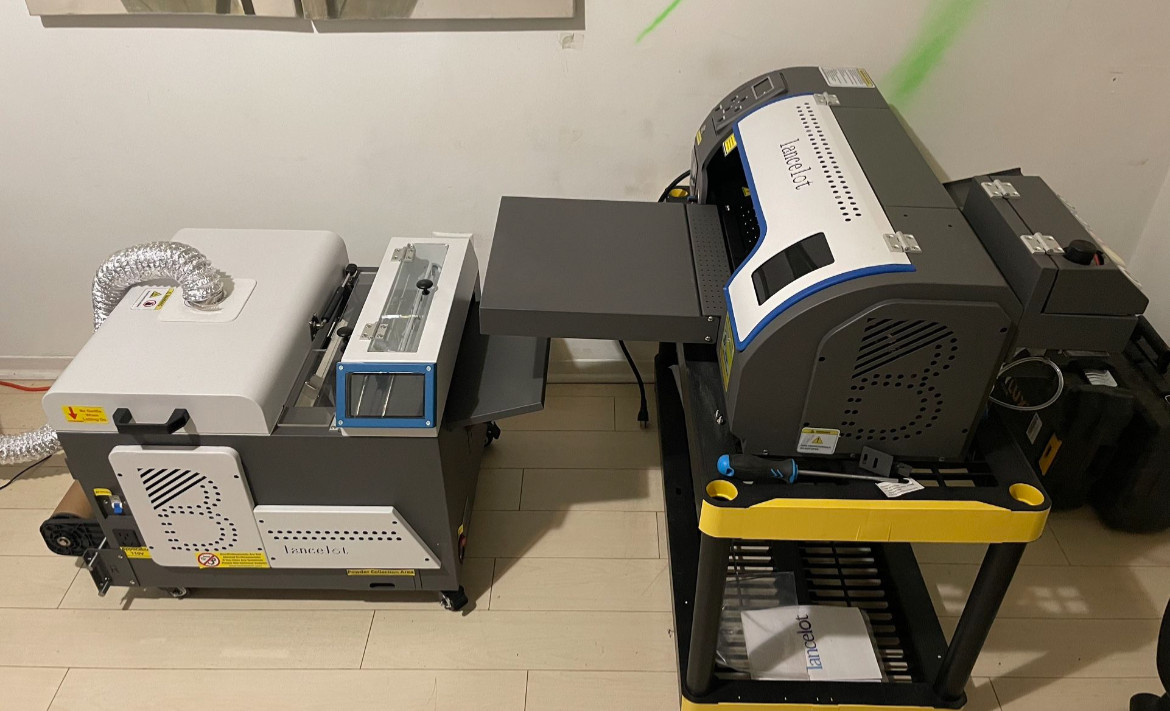 dtf printer with oven and shaker