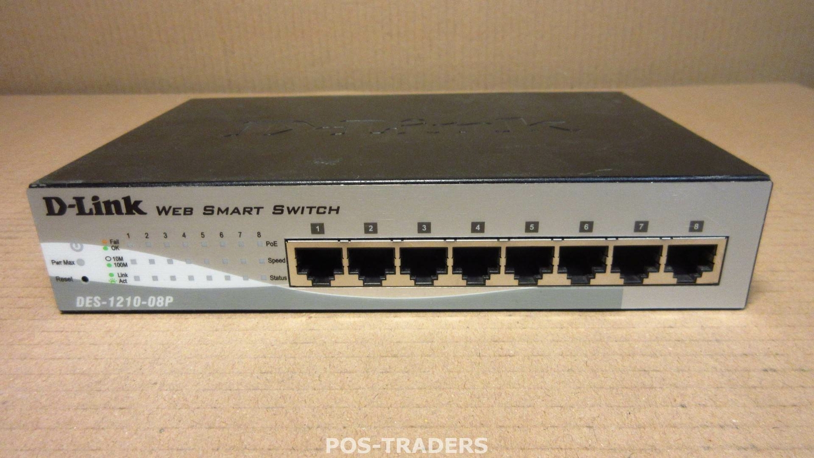 D-Link DES-1210-08P 8-Port Gigabit with 4-Port PoE Desktop Switch - EXCL PSU
