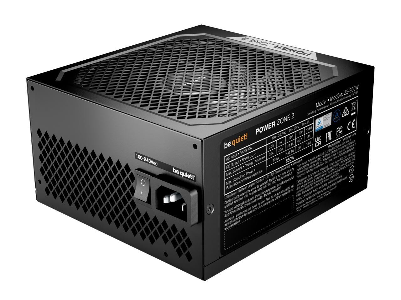 quiet Power Zone 2 850W ATX12V 3.1 Power Supply | 80 Plus Platinum and be