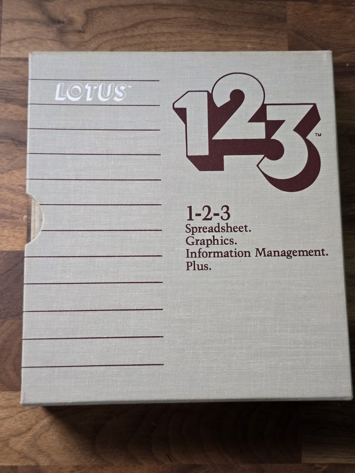 IBM PC Lotus 1-2-3 Manual Binder Box Reference Guide NO DISKS