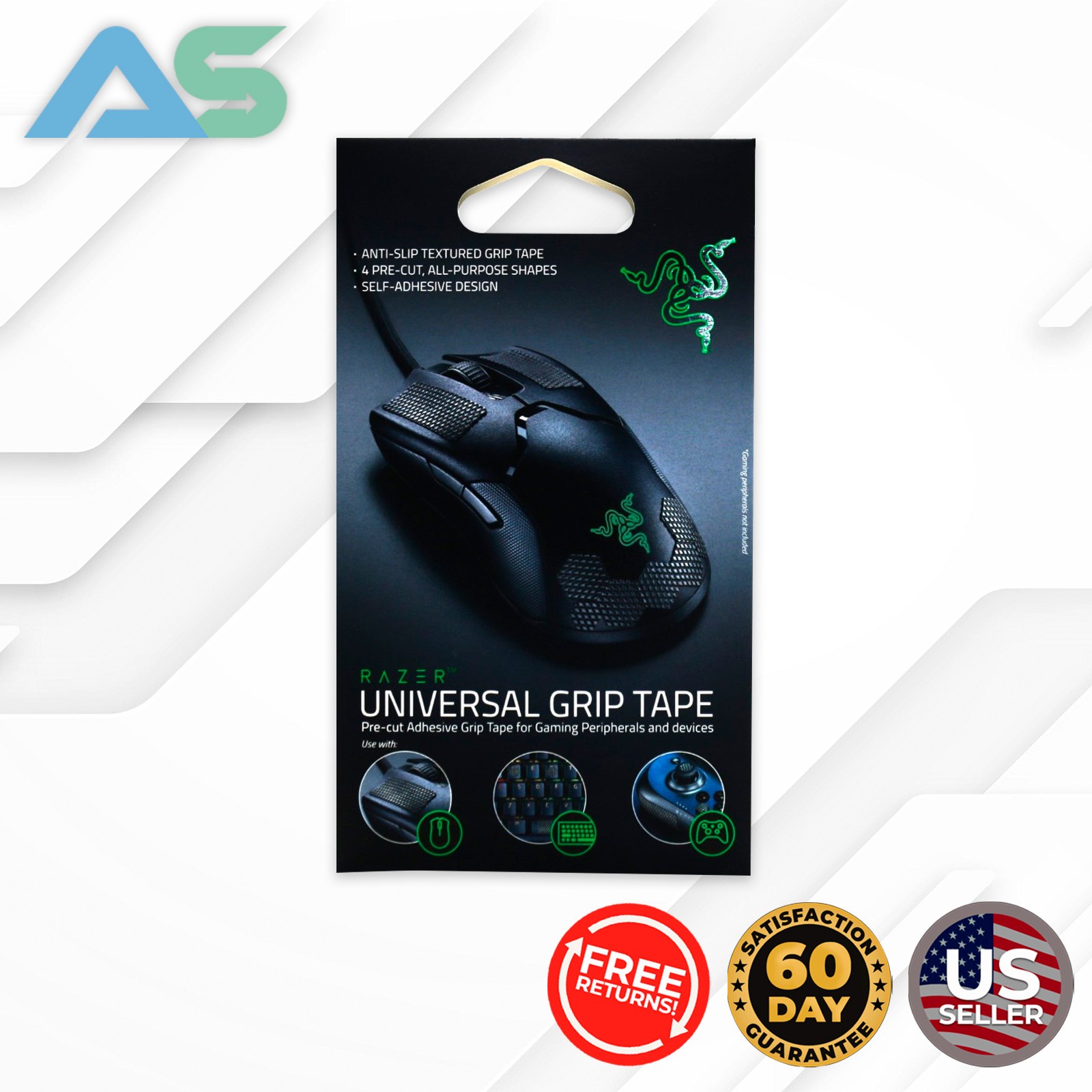 Razer Universal Grip Tape Pre-Cut Anti-Slip Tape | Controllers, Mice, Keyboards