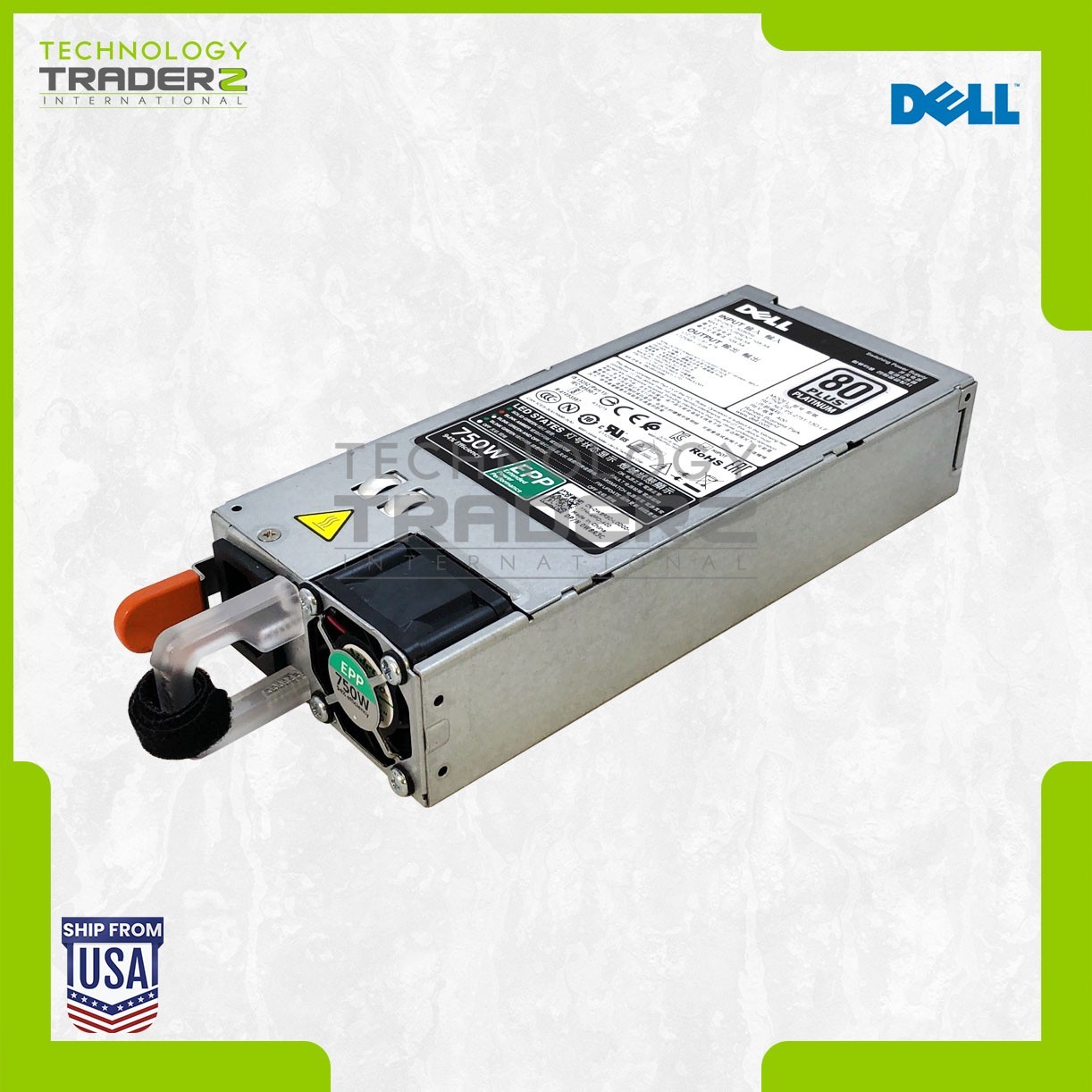 W8R3C Dell PowerEdge 750W 80 Plus Power Supply 0W8R3C ***Pulled***