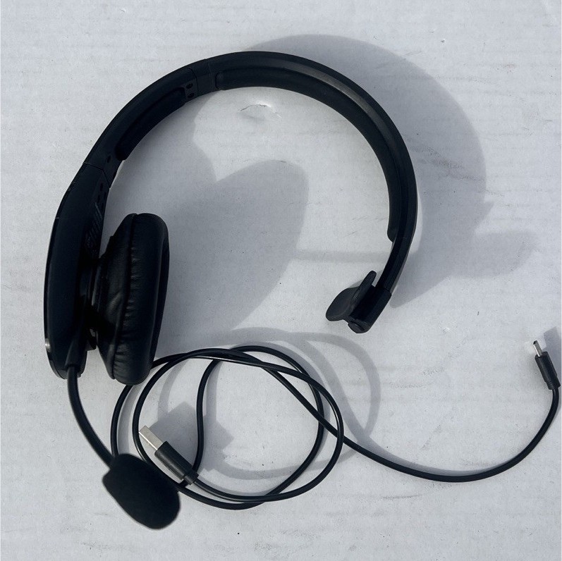 BlueParrott B450-XT Wireless Headband Headset Black Boom Mic OTE920