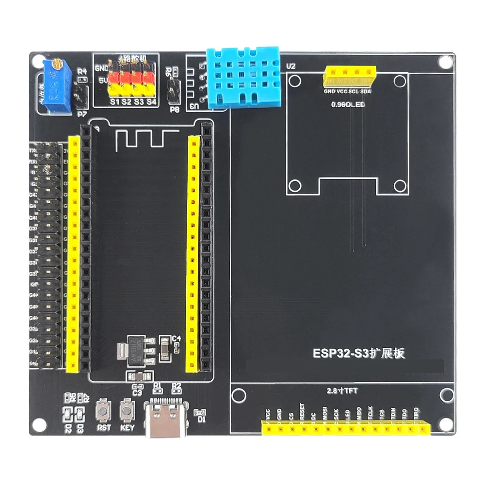 Thread Dev Kit Used Esp32-S3-Devkitc-1 Development Board Kit with 2.8 Inch TFT LCD BT ...