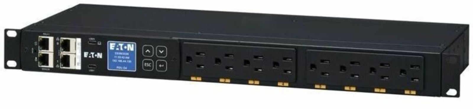 Eaton Electrical - EHMI515L - Eaton Rack PDU G4 - Metered - NEMA L5-15P - 8 x