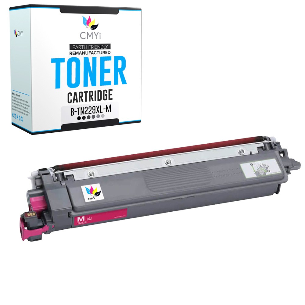 1-Pack Compatible CMYi TN229XL Magenta Toner Cartridge fits Brother HL-L3320CDW