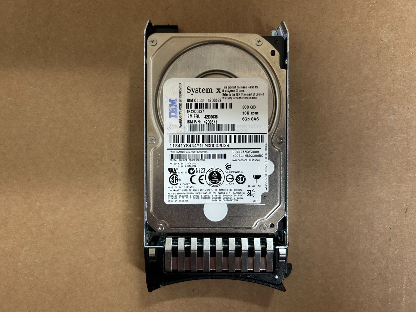 Fujitsu HP MBD2300RC 300 GB 2.5 in SAS 2 Server Hard Drive