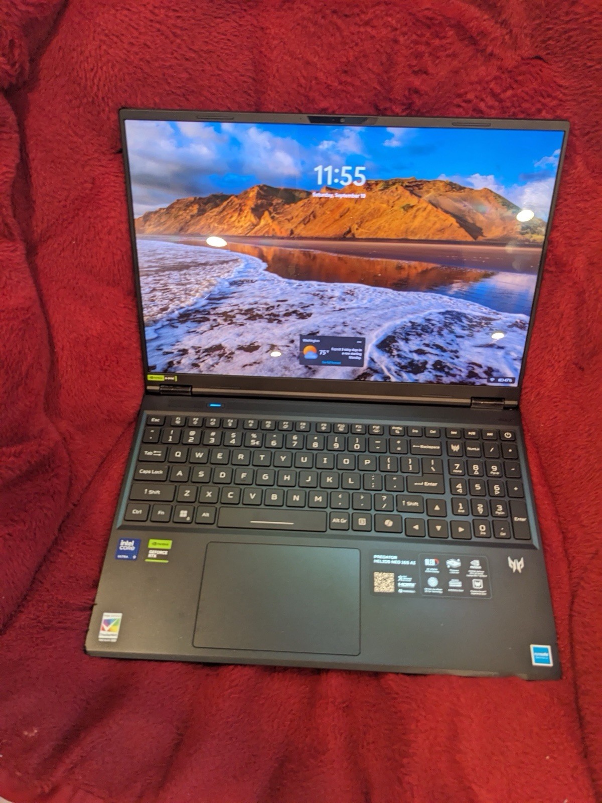 Acer Predator Helios Neo 16S AI 16" i9 275HX 2S RTX 5070 Ti 32GB 1TB SSD used