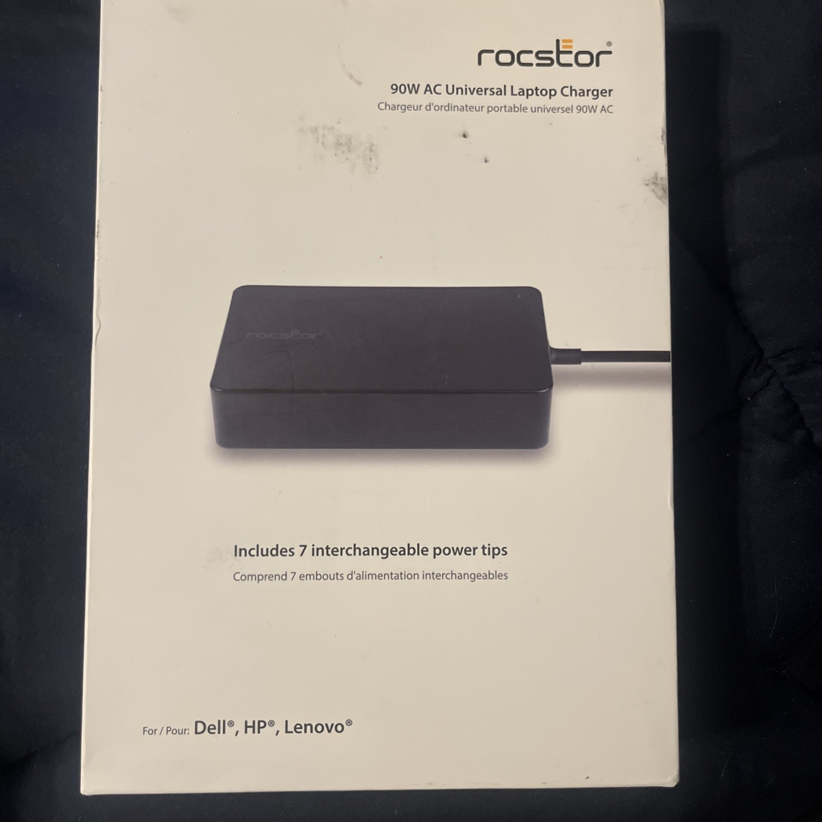Rocstor Premium 90W Universal Laptop Charger with Interchangeable Tips