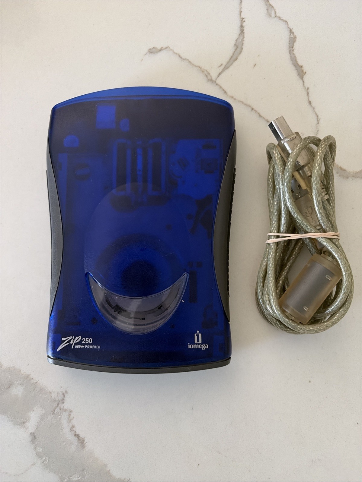 iOmega Zip 250MB External Drive Z250USBPCMBP w/ Power Cord NOT WORKING READ