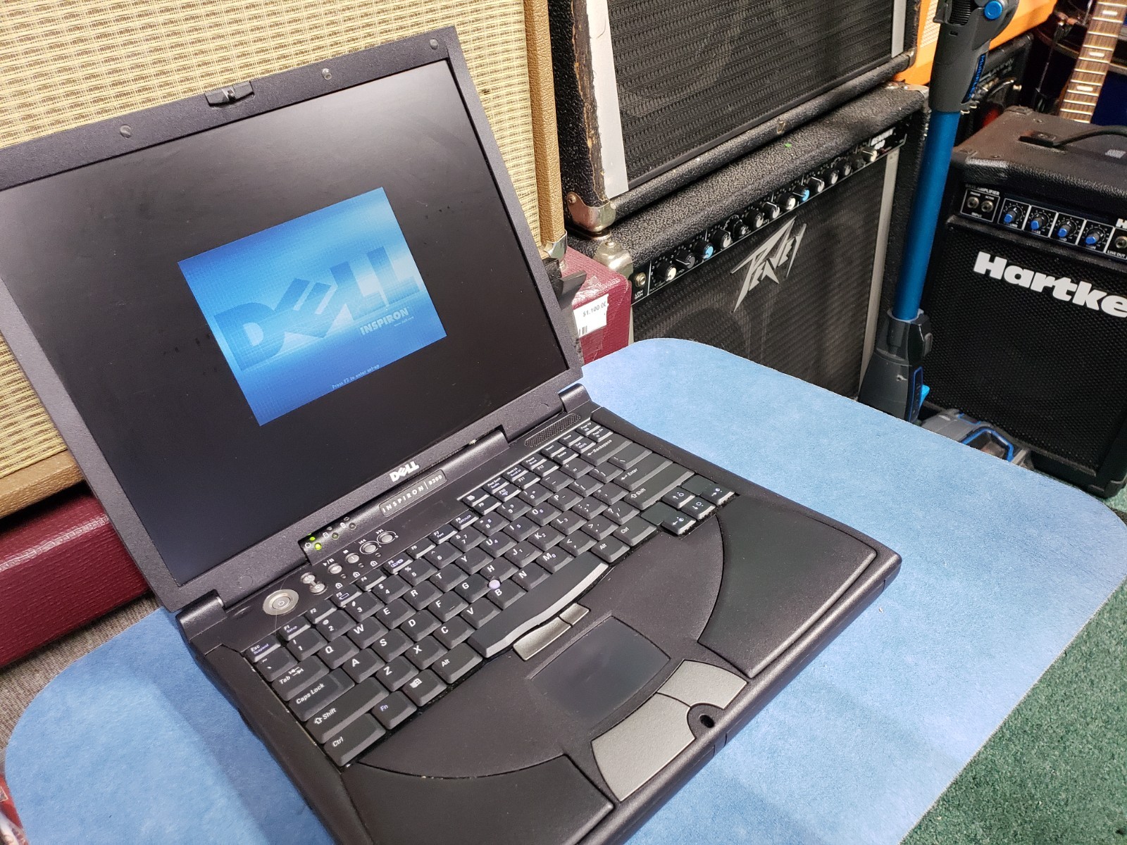 Dell Inspiron 8100 PP01X Windows XP Era Laptop for parts no HDD vintage READ