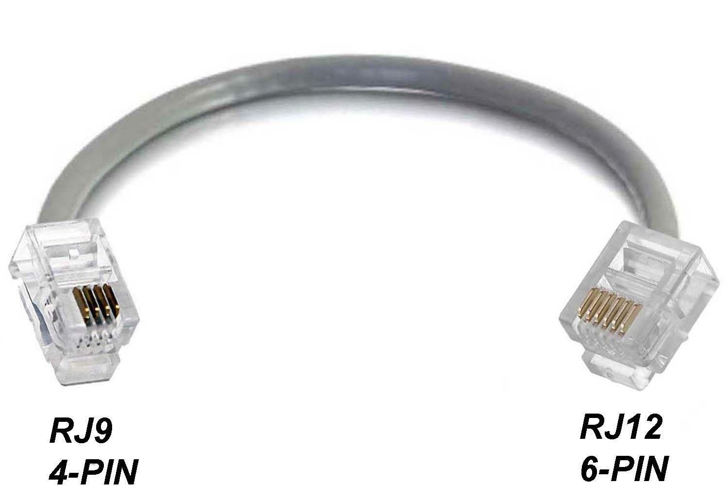 RJ9 RJ10 RJ22 4P4C 4-PIN to RJ12 RJ11 6P4C 6-PIN PHONE HEADSET JACK ADAPTER MALE
