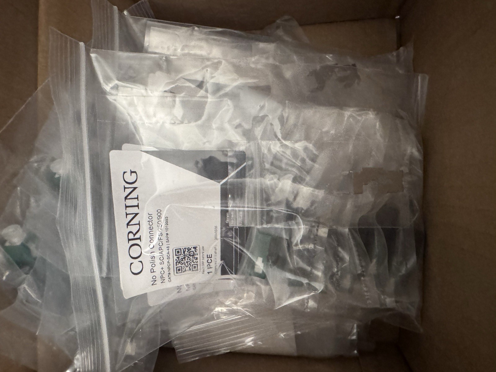 Corning NPCP-SCA-48 NPC+ No Polish Connector SC/APC FS 6/Pk 8 Packs New Sealed