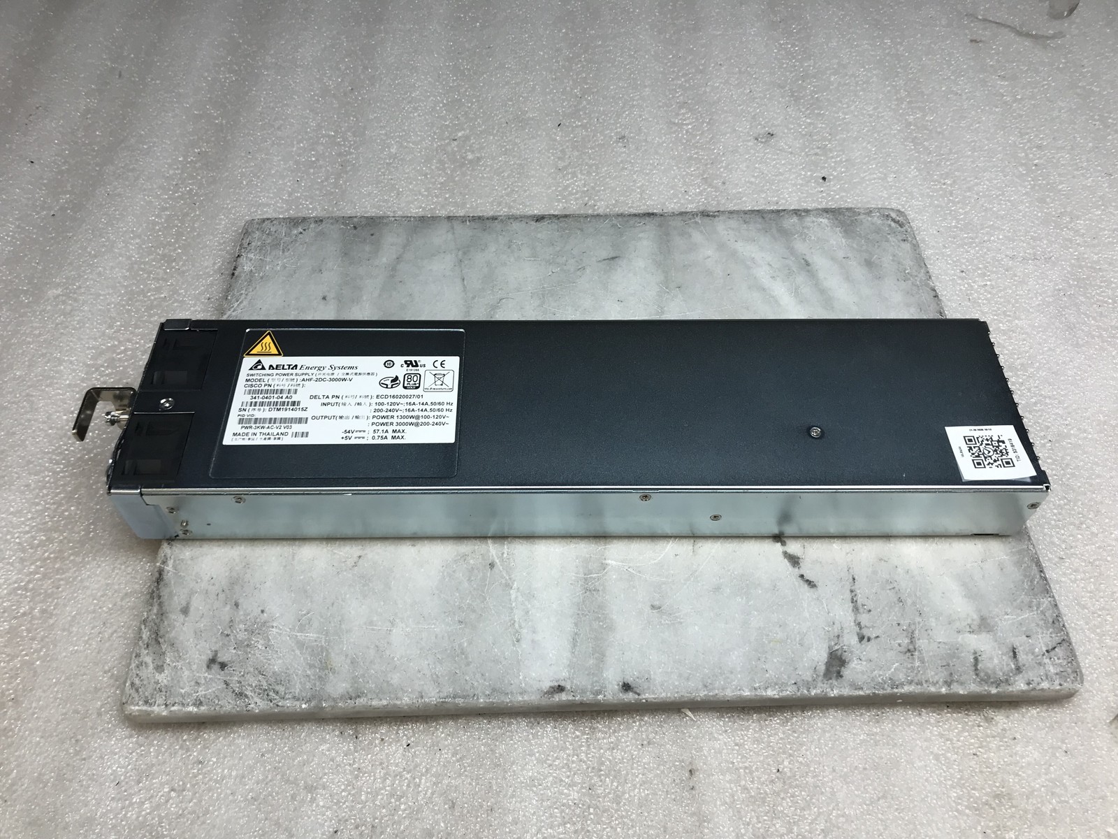 Cisco PWR-3KW-AC-V2 AHF-2DC-3000W-V 341-0401-04 Power Supply