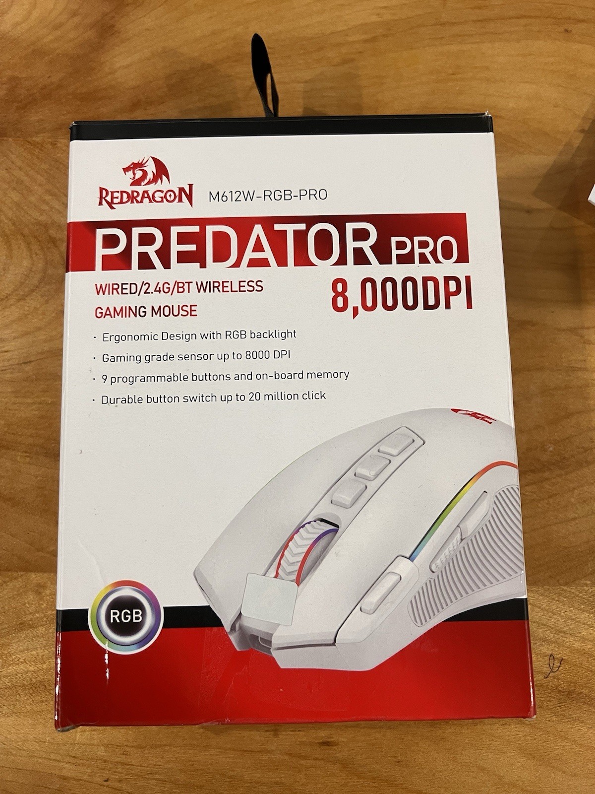 Redragon M612W-RGB-PRO Predator Pro  gaming mouse  Wireless And Bluetooth