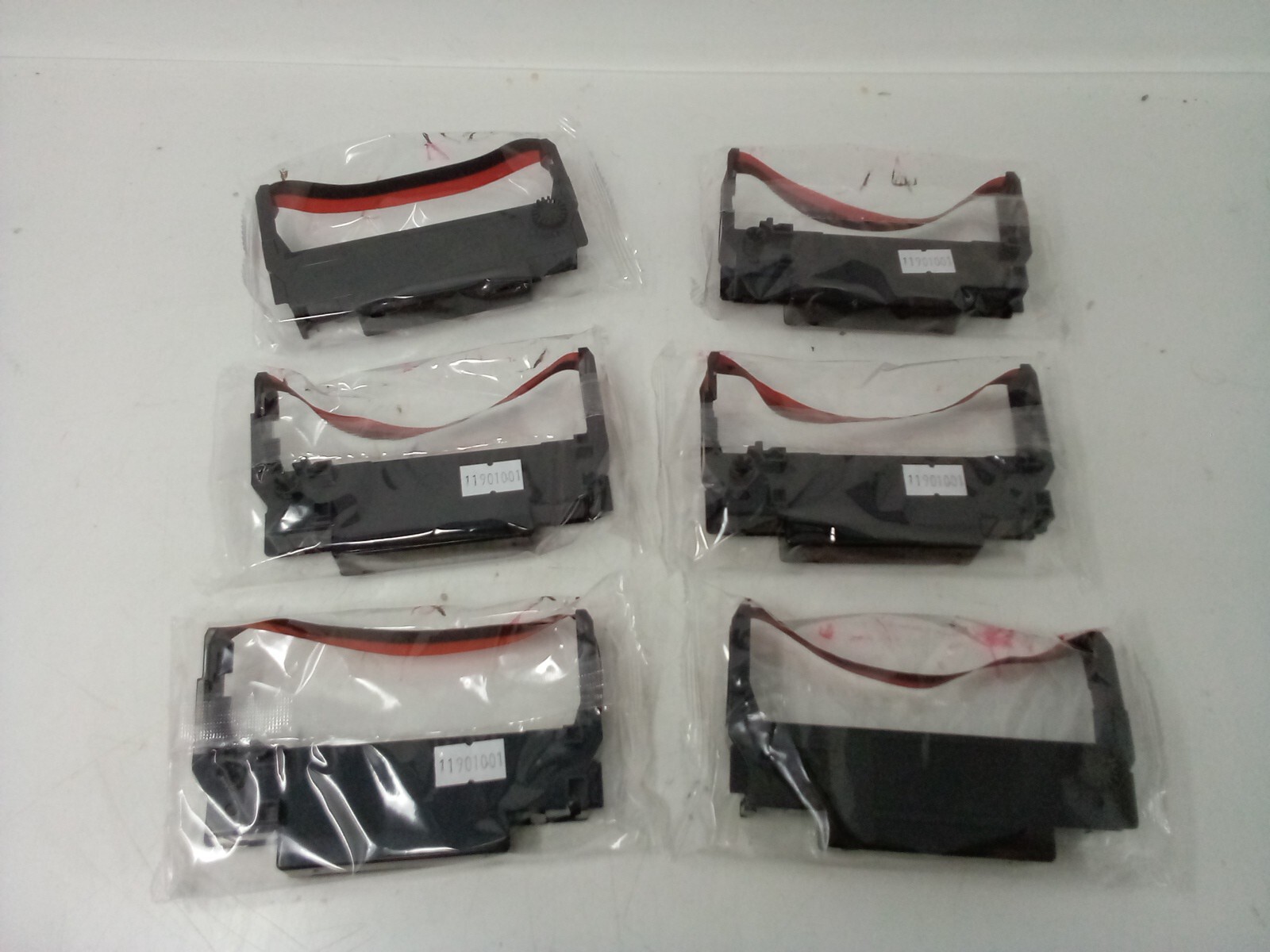 EPSON ERC30/38 - Black/Red Ribbons - 6 Per Pack -{123550}-9416-0012